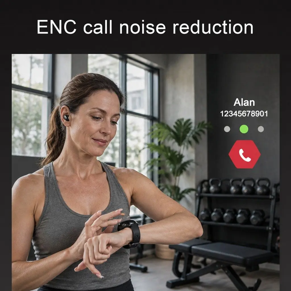 Watch with Wireless Earbuds and HD Display