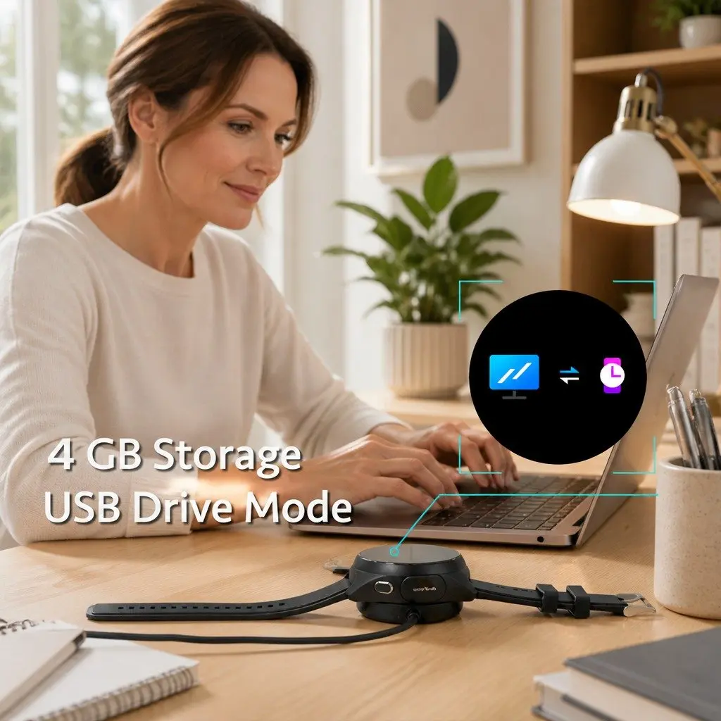 Watch with Wireless Earbuds and HD Display