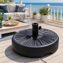 Heavy-Duty Fillable Outdoor Umbrella Base for Stability