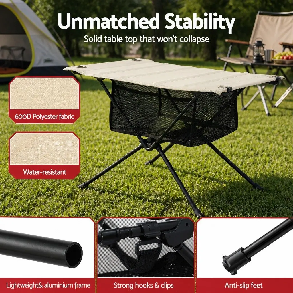 Folding Camping Table with Waterproof Surface