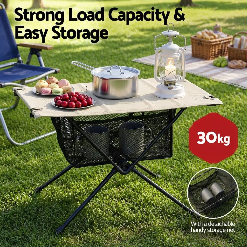 Folding Camping Table with Waterproof Surface