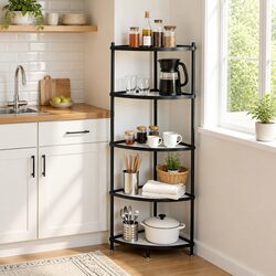 Durable 5-Tier Corner Kitchen Shelf Rack for Smart Storage