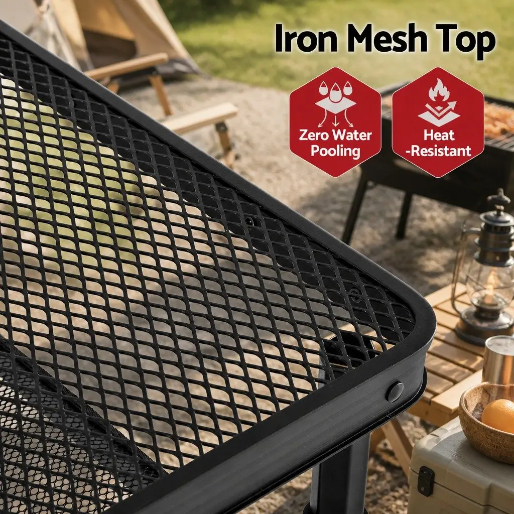 Foldable BBQ Camping Table for Outdoor Cooking