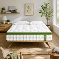 Queen Hybrid Mattress 30cm Gel Memory Foam 5 Zone Pocket Spring Cooling Medium