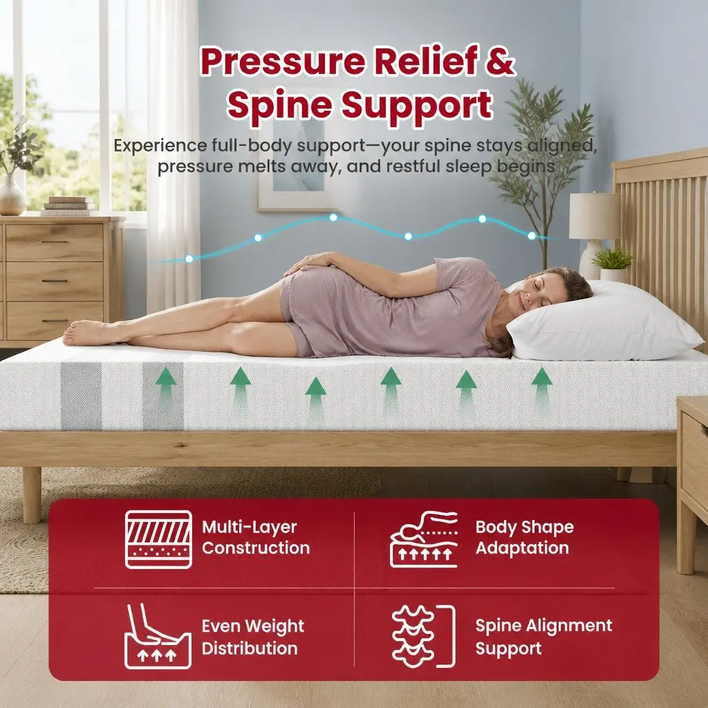 King Size Memory Foam Mattress 20cm Medium Soft