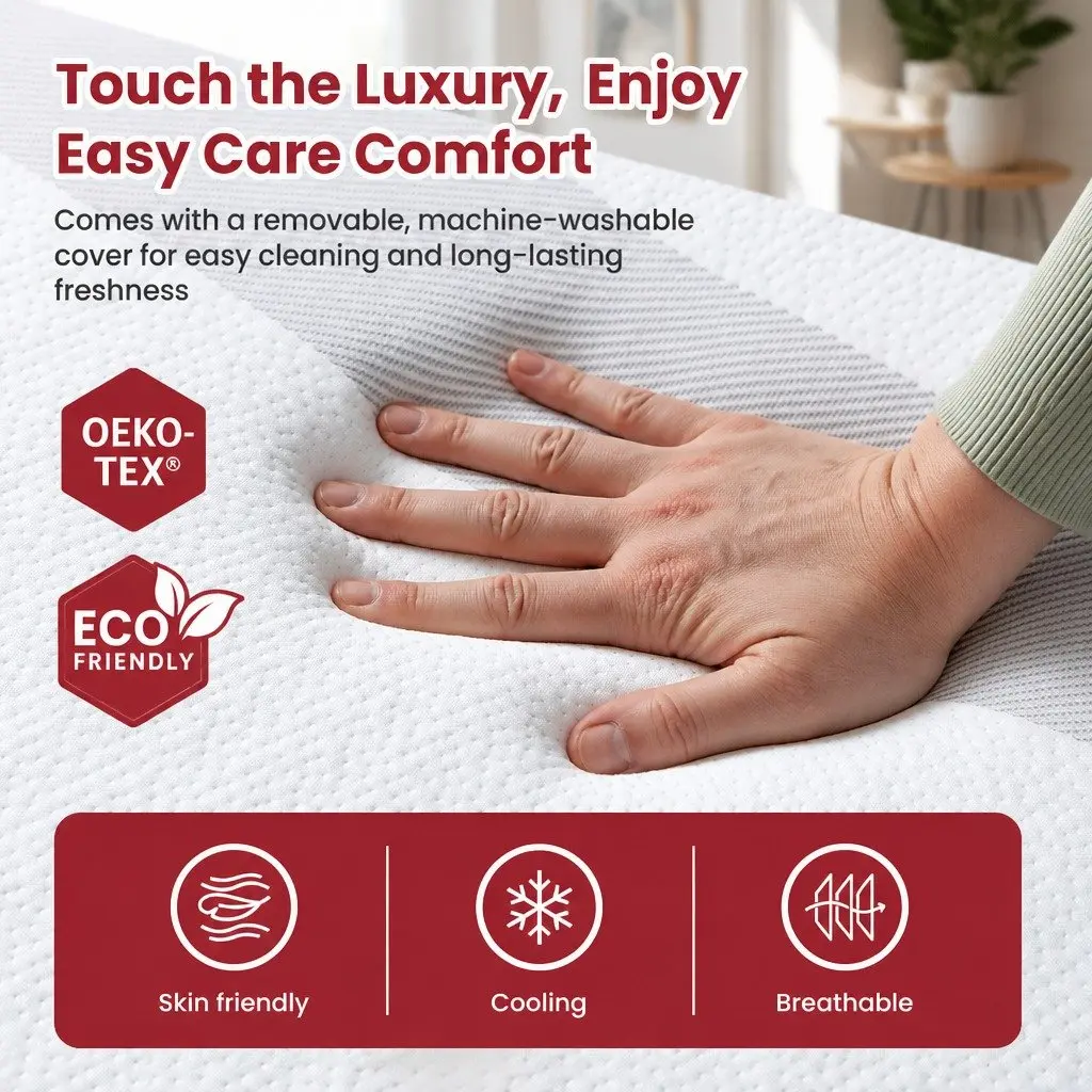 Reversible King Single Memory Foam Mattress 25cm