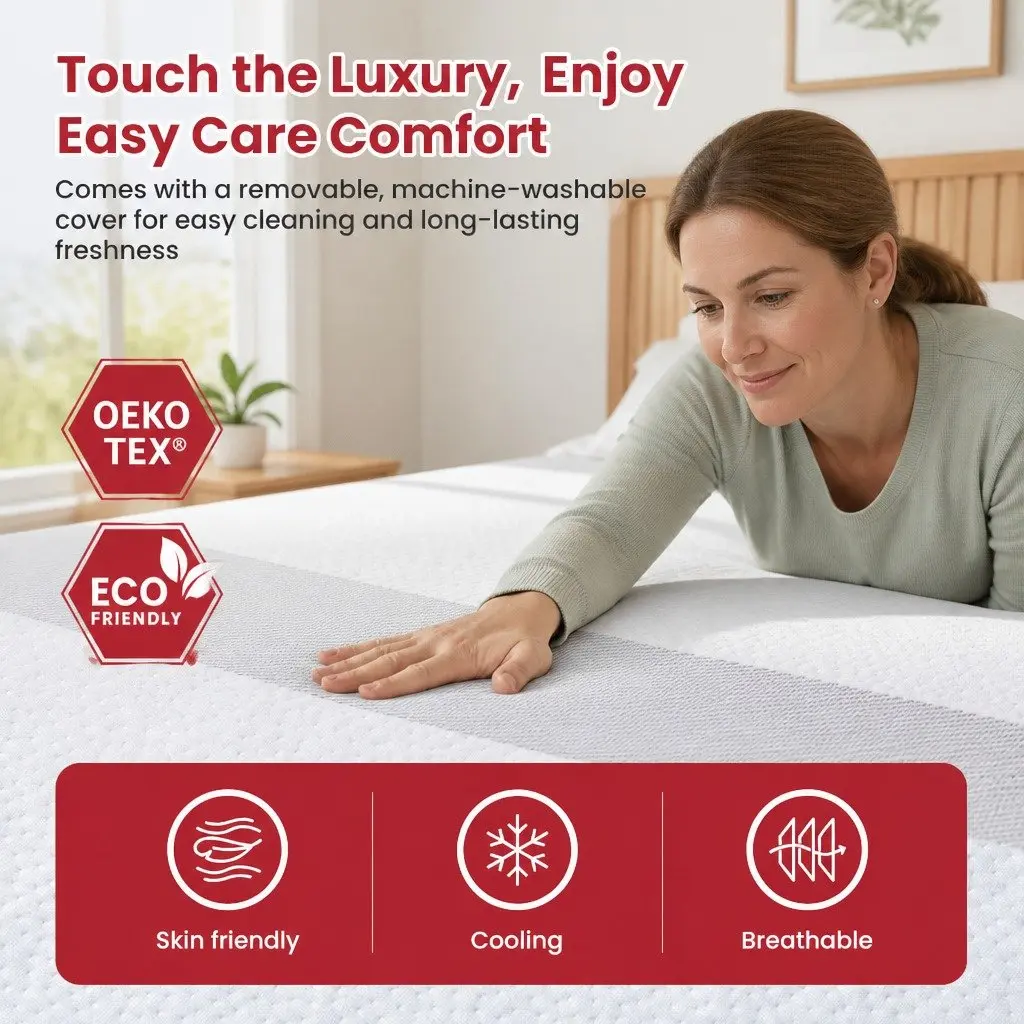 King Size Memory Foam Mattress 25cm Gel-Infused