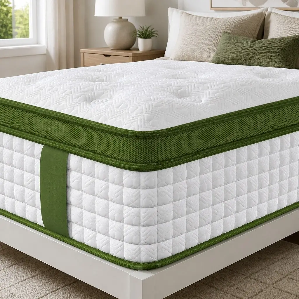 Single Latex Hybrid Mattress 34cm Medium Firm White