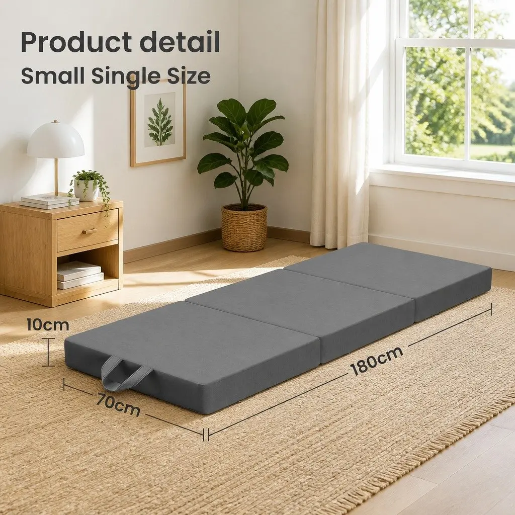 Portable Folding Mattress 180x70cm Trifold Foam