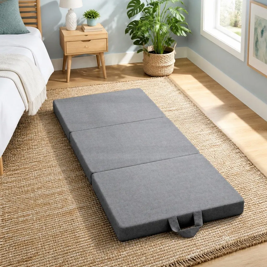 Portable Folding Mattress 180x70cm Trifold Foam