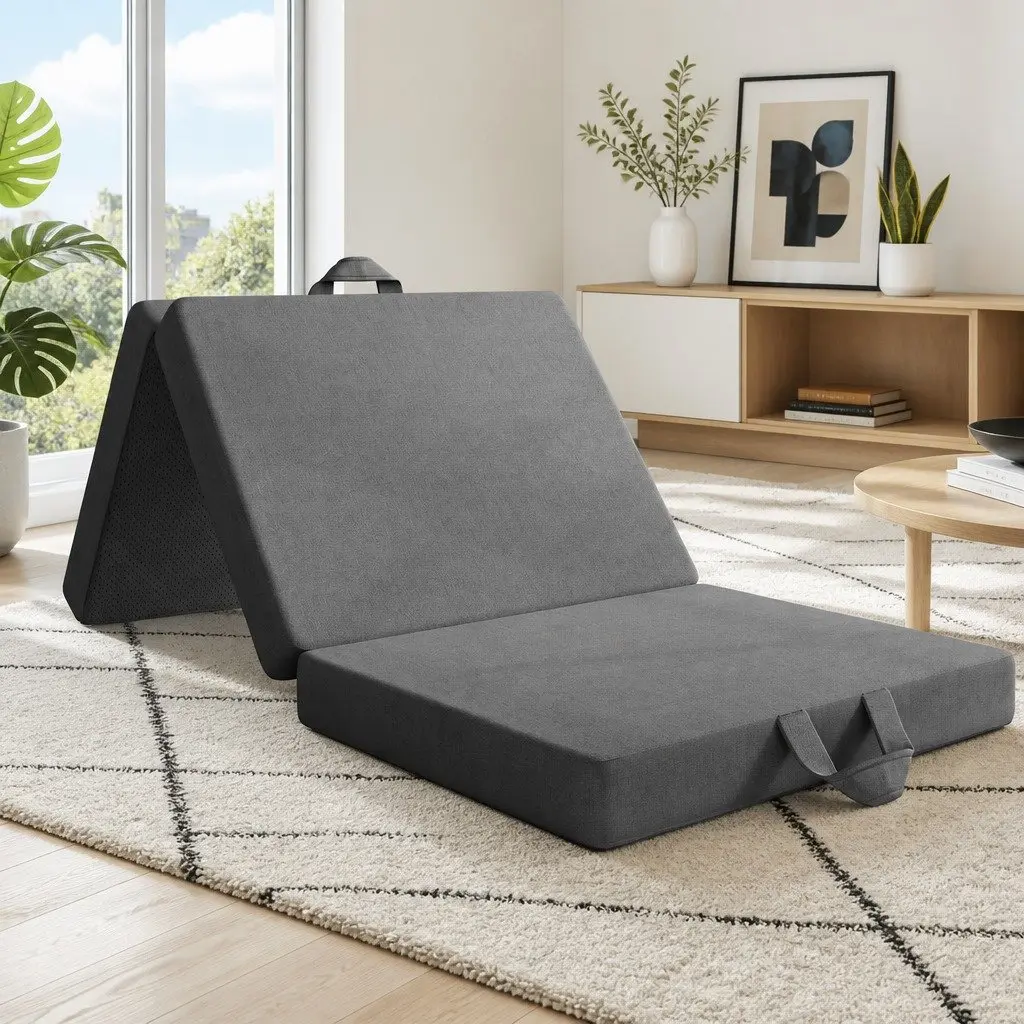 King Single Folding Mattress with Firm Foam