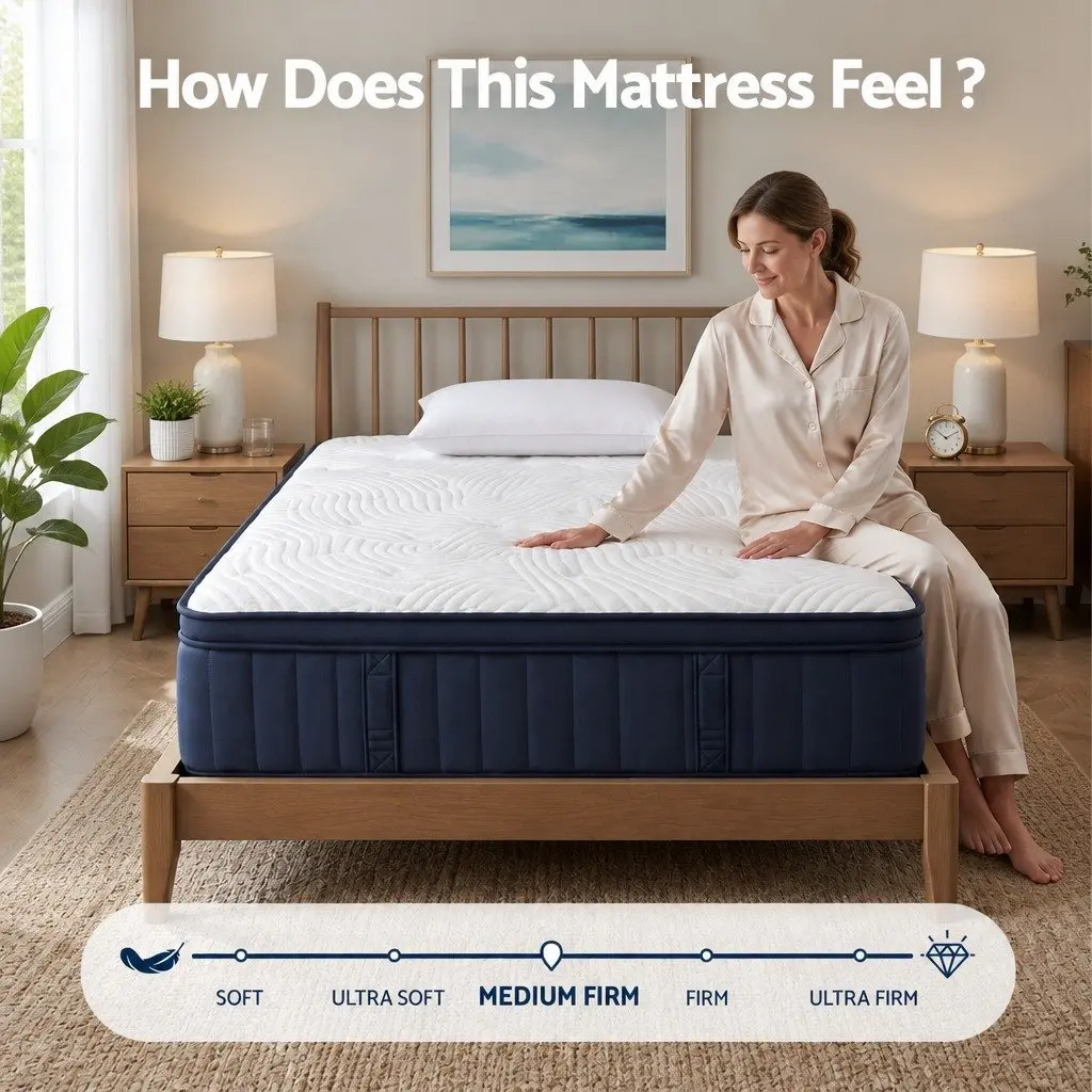 34cm Medium Soft Hybrid Pocket Spring Mattress