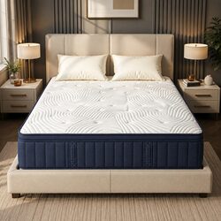 34cm Queen Pocket Spring Hybrid Mattress for Quality Sleep