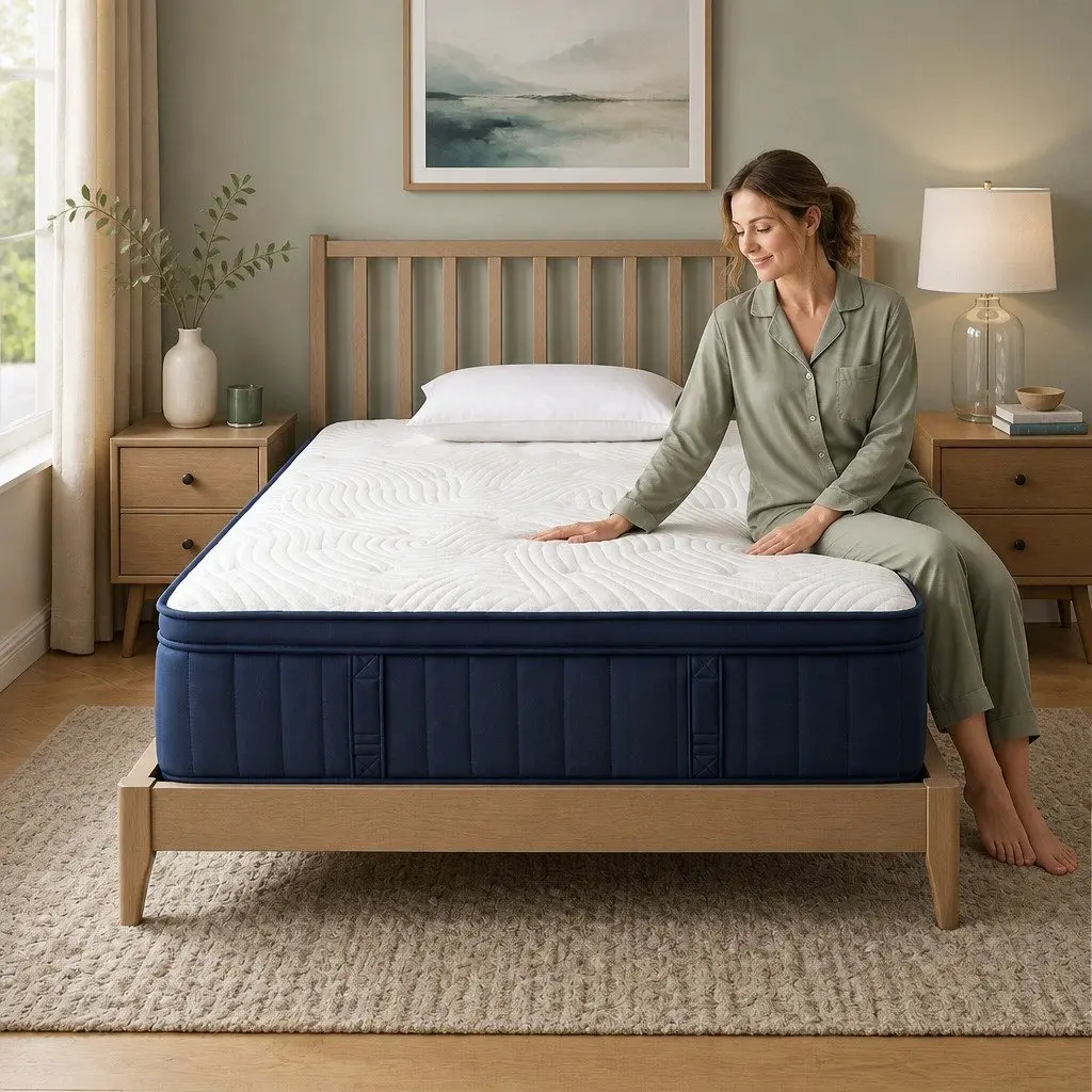Single Mattress Hybrid Pocket Spring Gel Memory Foam 34cm Medium Soft Cooling