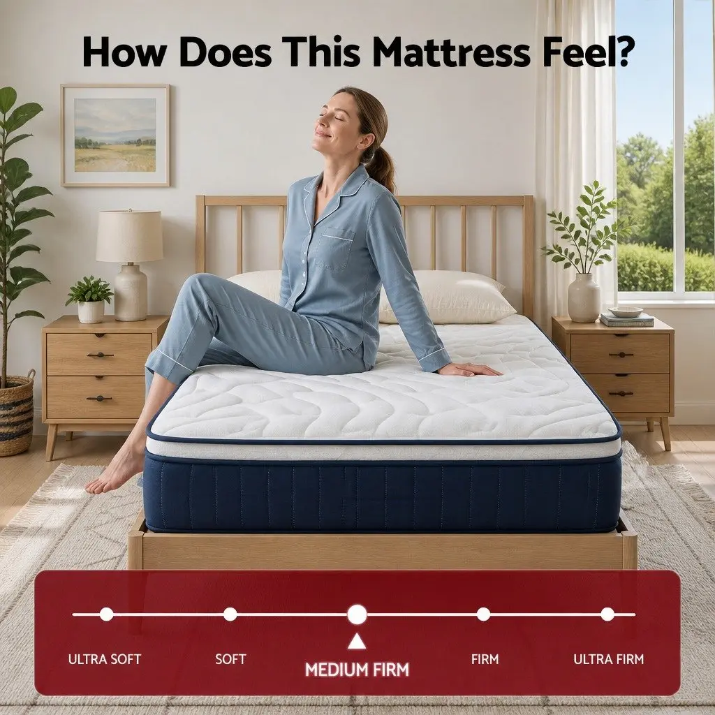 Hybrid Pocket Spring King Size Mattress with Lumbar Support