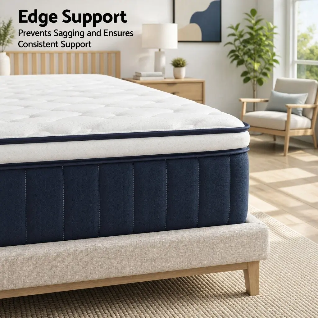30cm Medium Firm Queen Mattress with Lumbar Support