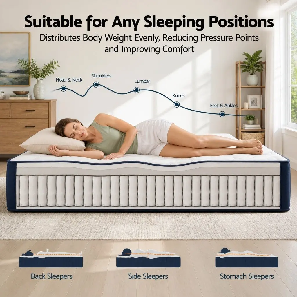 26cm Firm Pocket Spring Mattress for Support