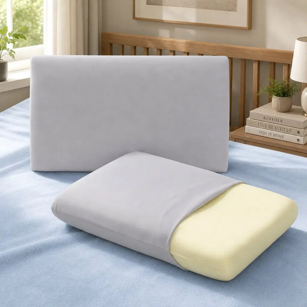 Memory Foam Pillows Queen Size Set of 2 Cooling Bed Pillows for Hot Sleepers