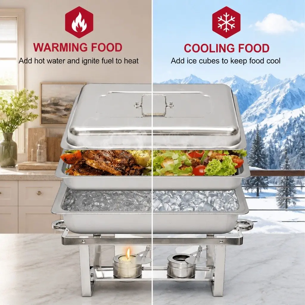 9L Stainless Steel Chafing Dish Set for Buffets