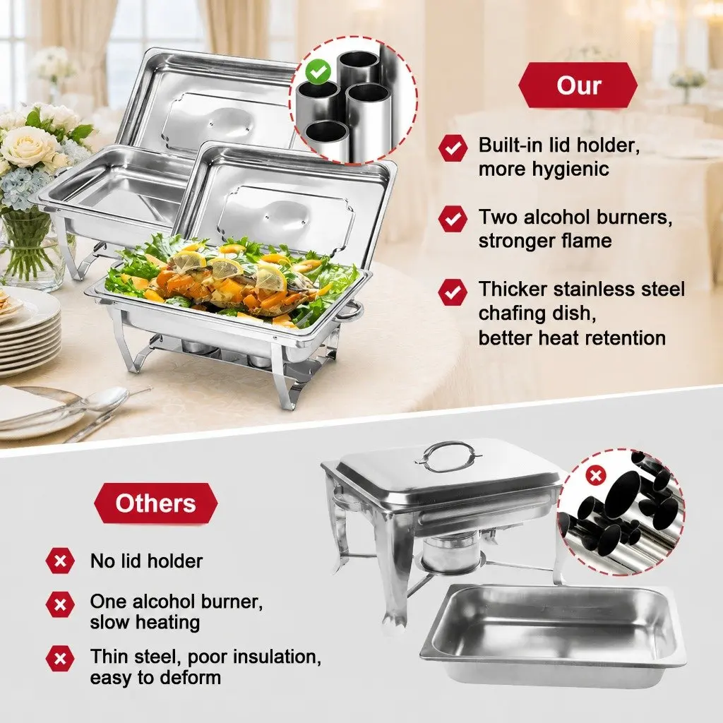 9L Stainless Steel Chafing Dish Set for Buffets