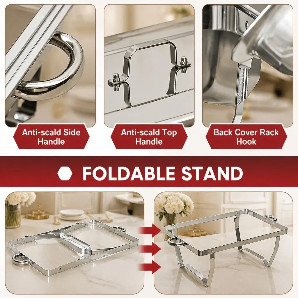 9L Stainless Steel Chafing Dish Set for Buffets