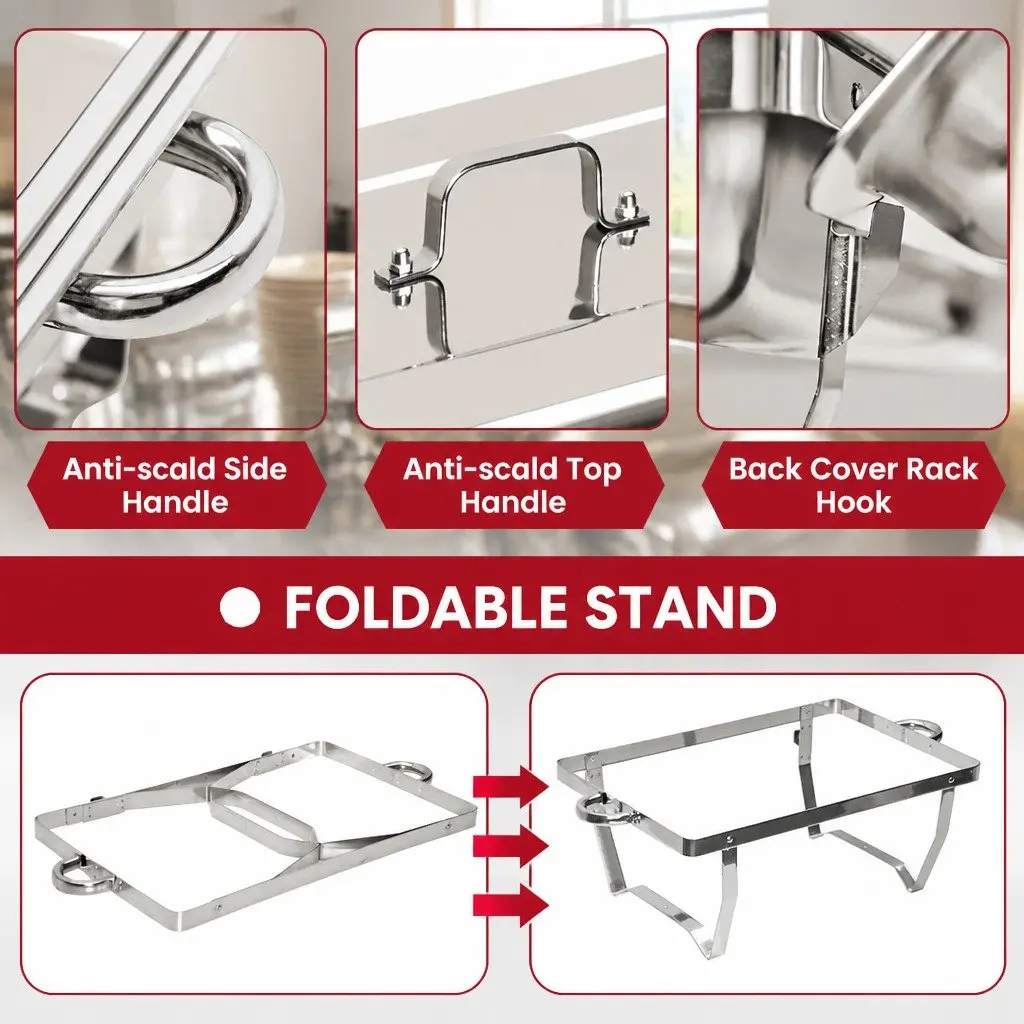 Stainless Steel 3x3L Chafing Dish Set for Buffets
