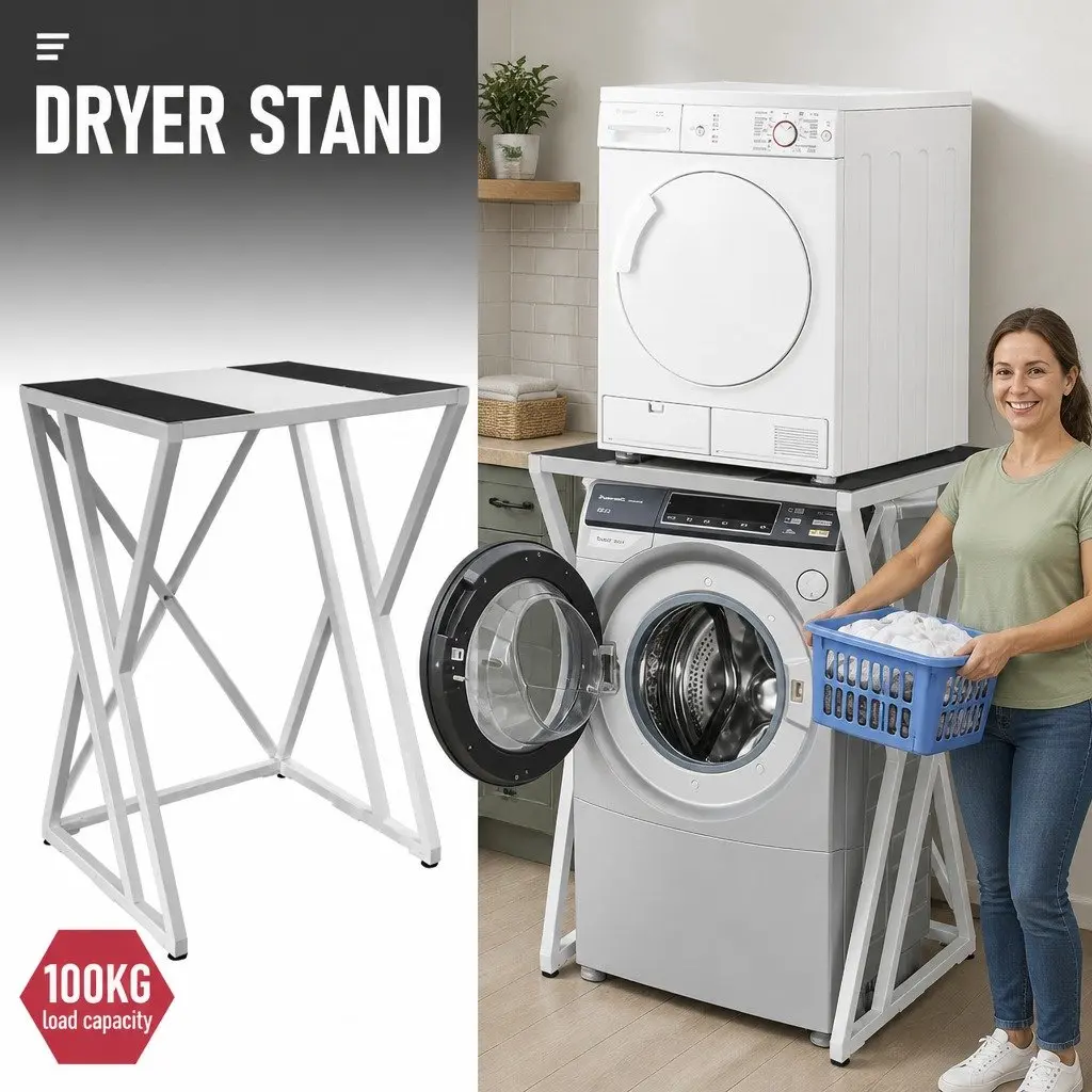 Dryer Stand Stacking Kit Over Front Loading Washing Machine Space Saving 100kg