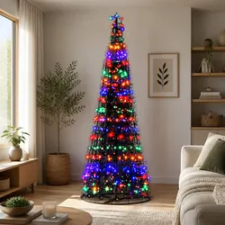 12FT Solar LED Christmas Tree for Outdoor and Indoor Use