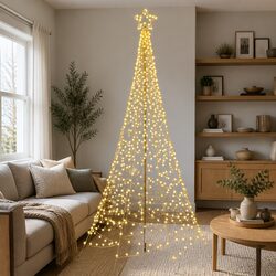 3.6M Solar LED Christmas Tree with 800 Warm-White Lights
