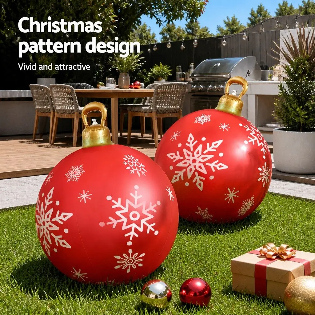 60cm Christmas Inflatable Bauble for Festive Decor
