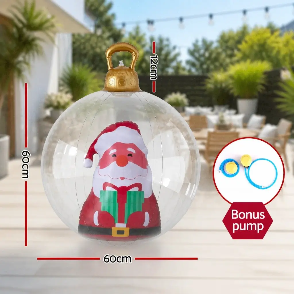 Giant 60cm Christmas Inflatable Bauble for Outdoors
