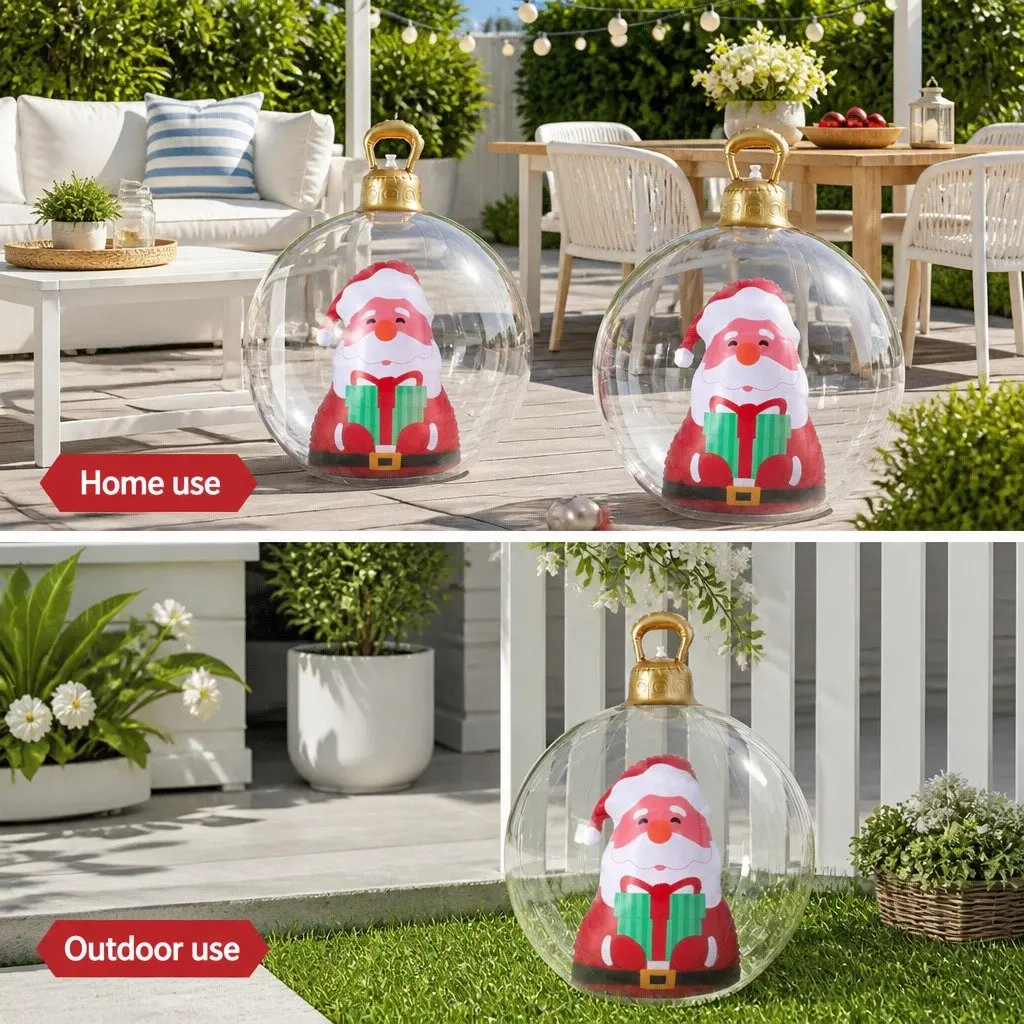 Giant 60cm Christmas Inflatable Bauble for Outdoors
