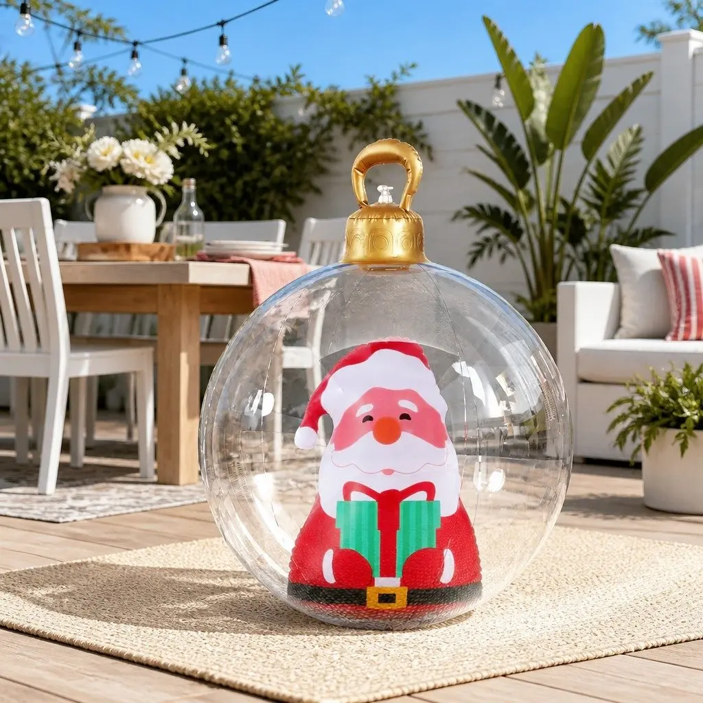 Giant 60cm Christmas Inflatable Bauble for Outdoors