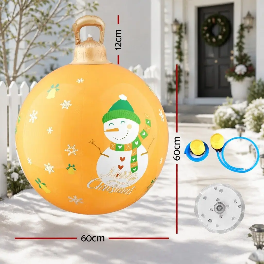 LED Illuminated Christmas Inflatable Ball 60cm