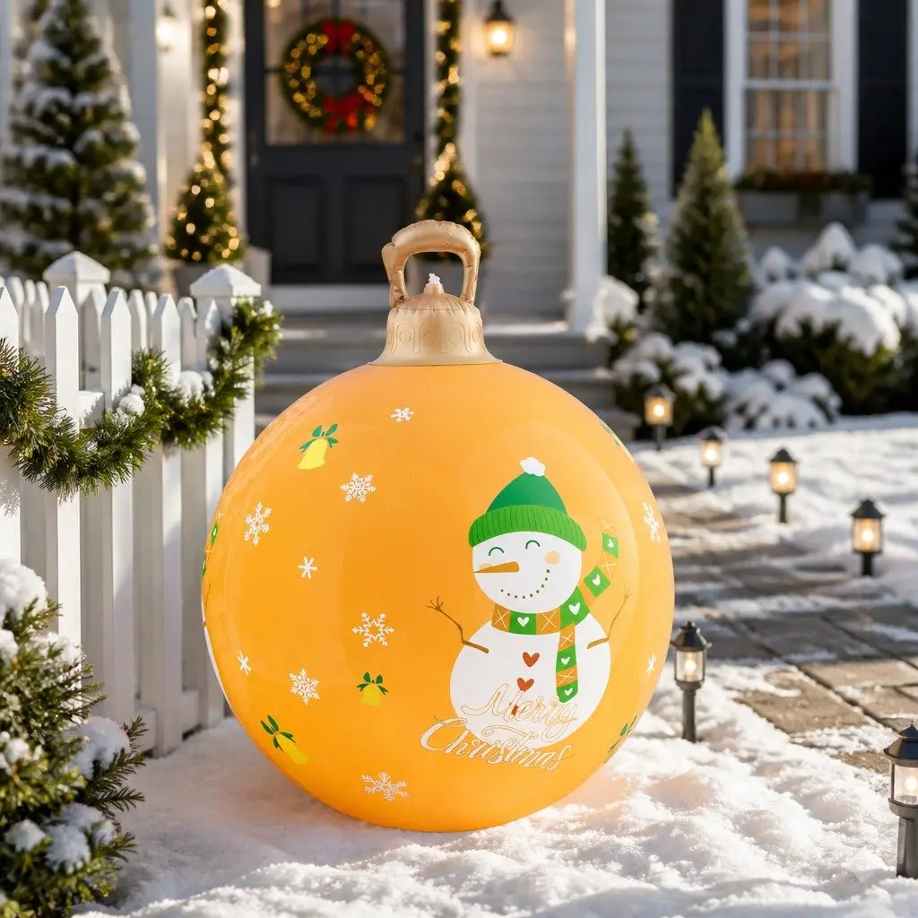 LED Illuminated Christmas Inflatable Ball 60cm