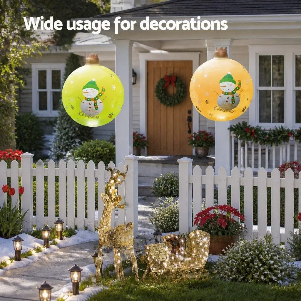 LED Illuminated Christmas Inflatable Ball 60cm