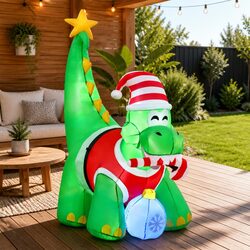 Inflatable Dinosaur Decoration 1.86M with LED Lights