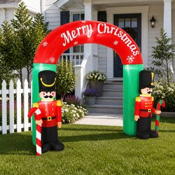 3M Christmas Inflatable Nutcracker Archway with LED Lights