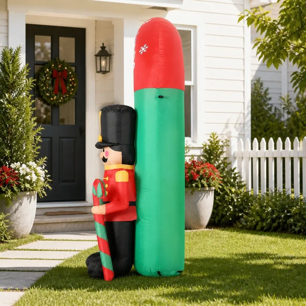 3M Christmas Inflatable Nutcracker Archway with LED Lights