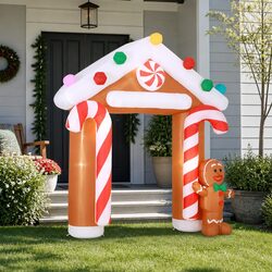 Illuminated Christmas Inflatable Archway 2.8M