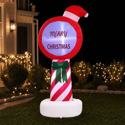 1.8M LED Christmas Inflatable Pole for Outdoor Decor