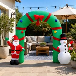 Illuminated 2.8M Christmas Inflatable Archway