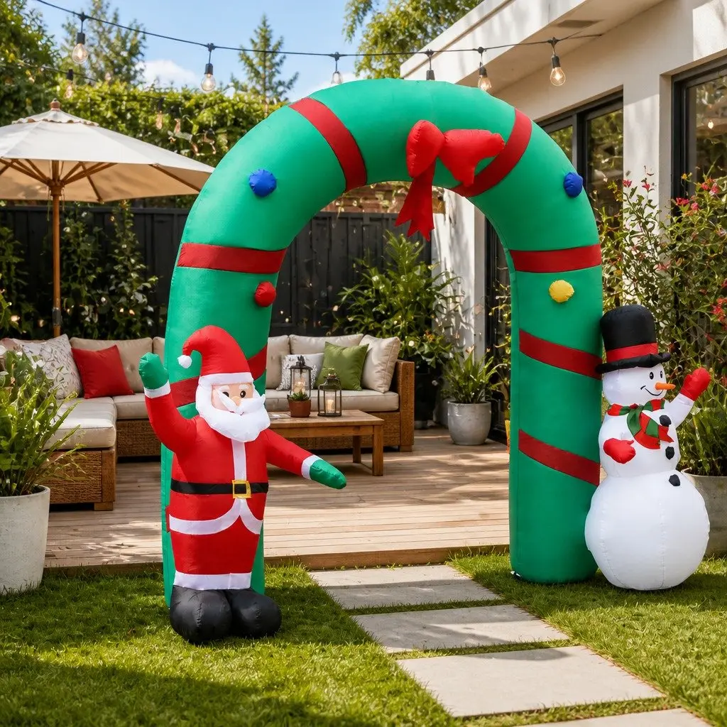 Illuminated 2.8M Christmas Inflatable Archway