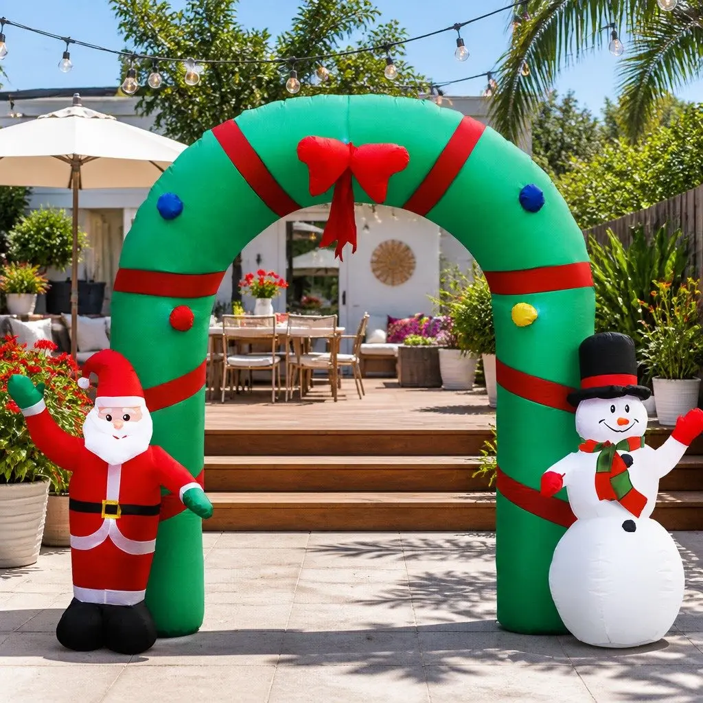 Illuminated 2.8M Christmas Inflatable Archway
