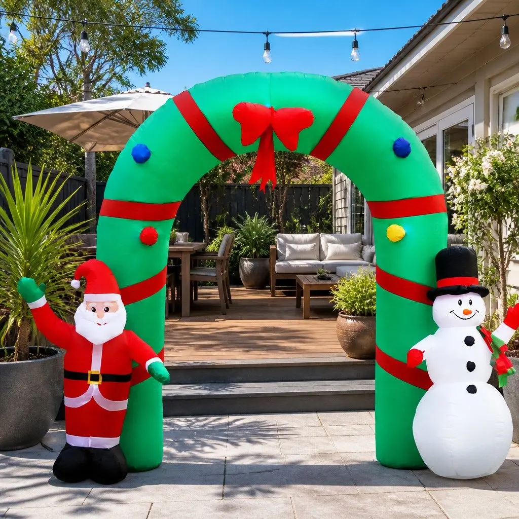 Illuminated 2.8M Christmas Inflatable Archway