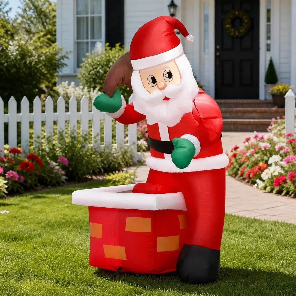 Illuminated Christmas Inflatable Santa Decoration
