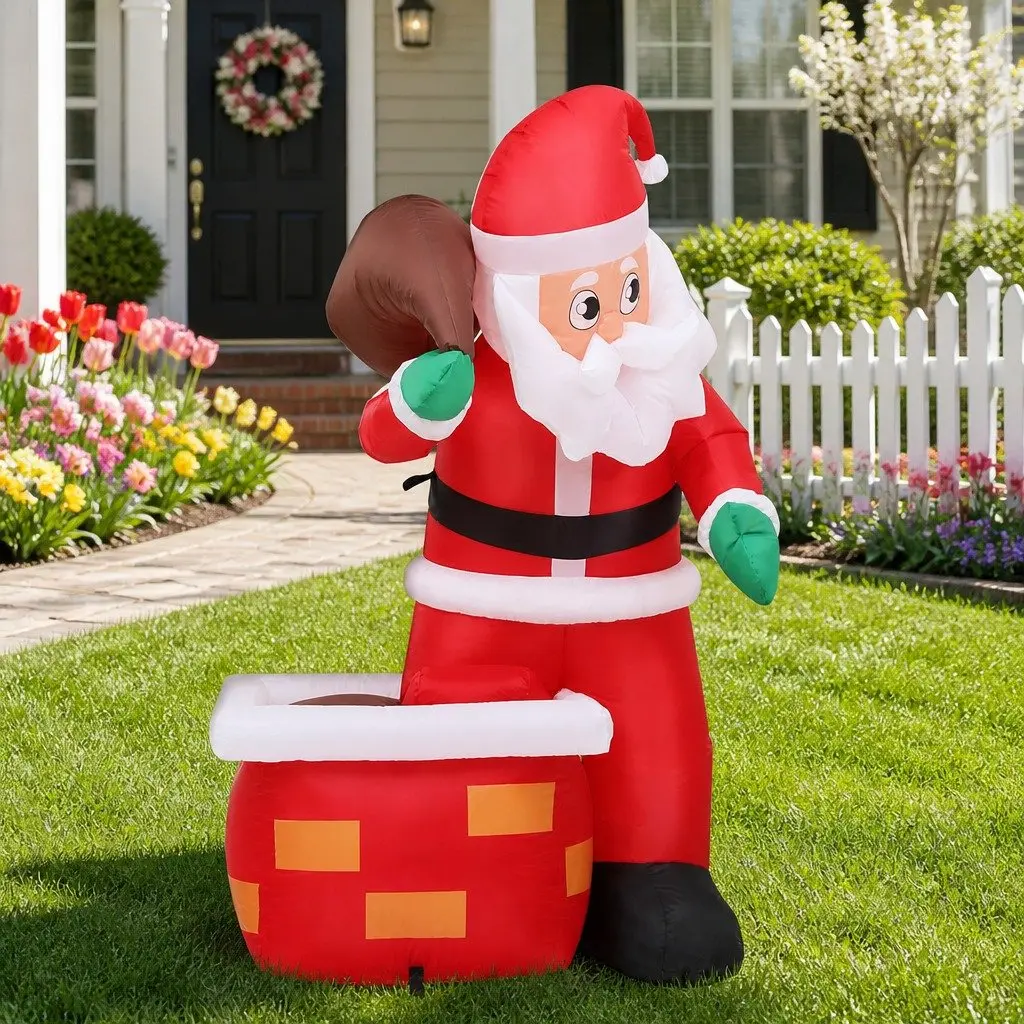 Illuminated Christmas Inflatable Santa Decoration