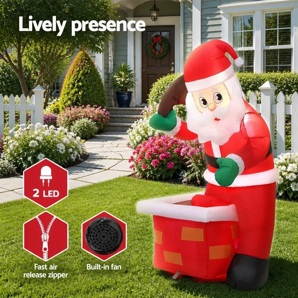 Illuminated Christmas Inflatable Santa Decoration