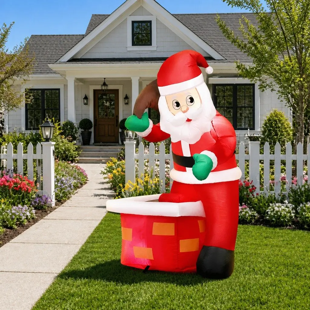 Illuminated Christmas Inflatable Santa Decoration