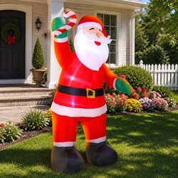 Illuminated 3M Christmas Inflatable Santa Decoration